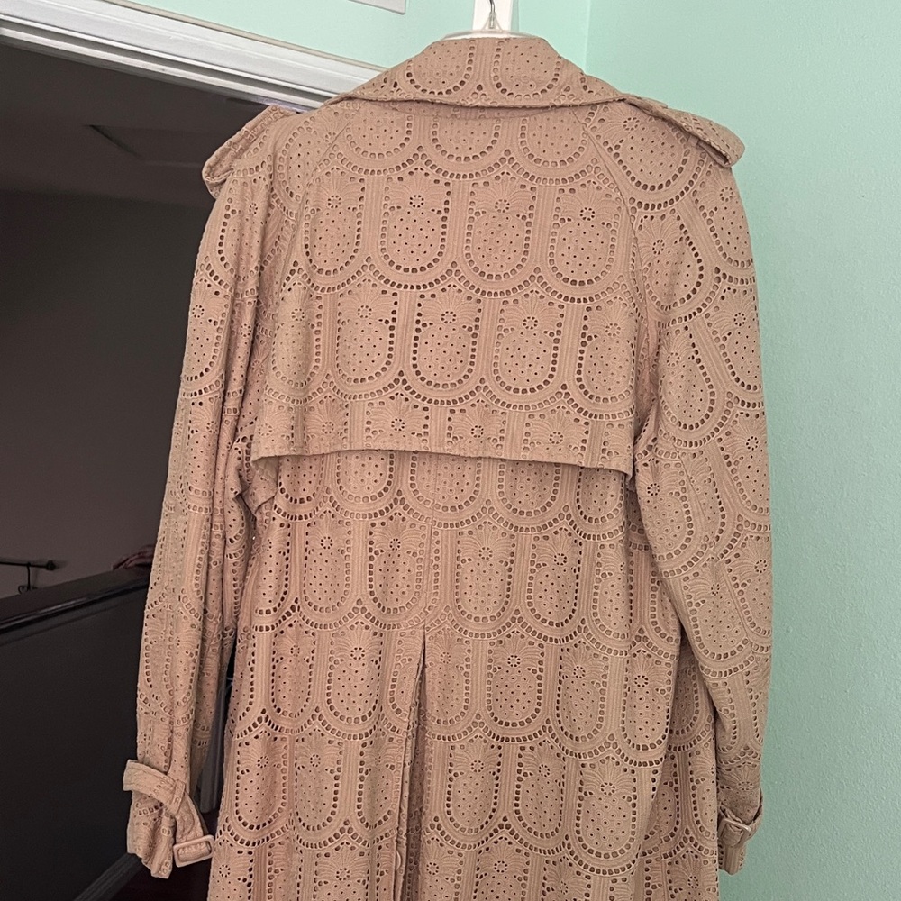 FARM Rio Beige Textured Trench Coat - Picture 15 of 15